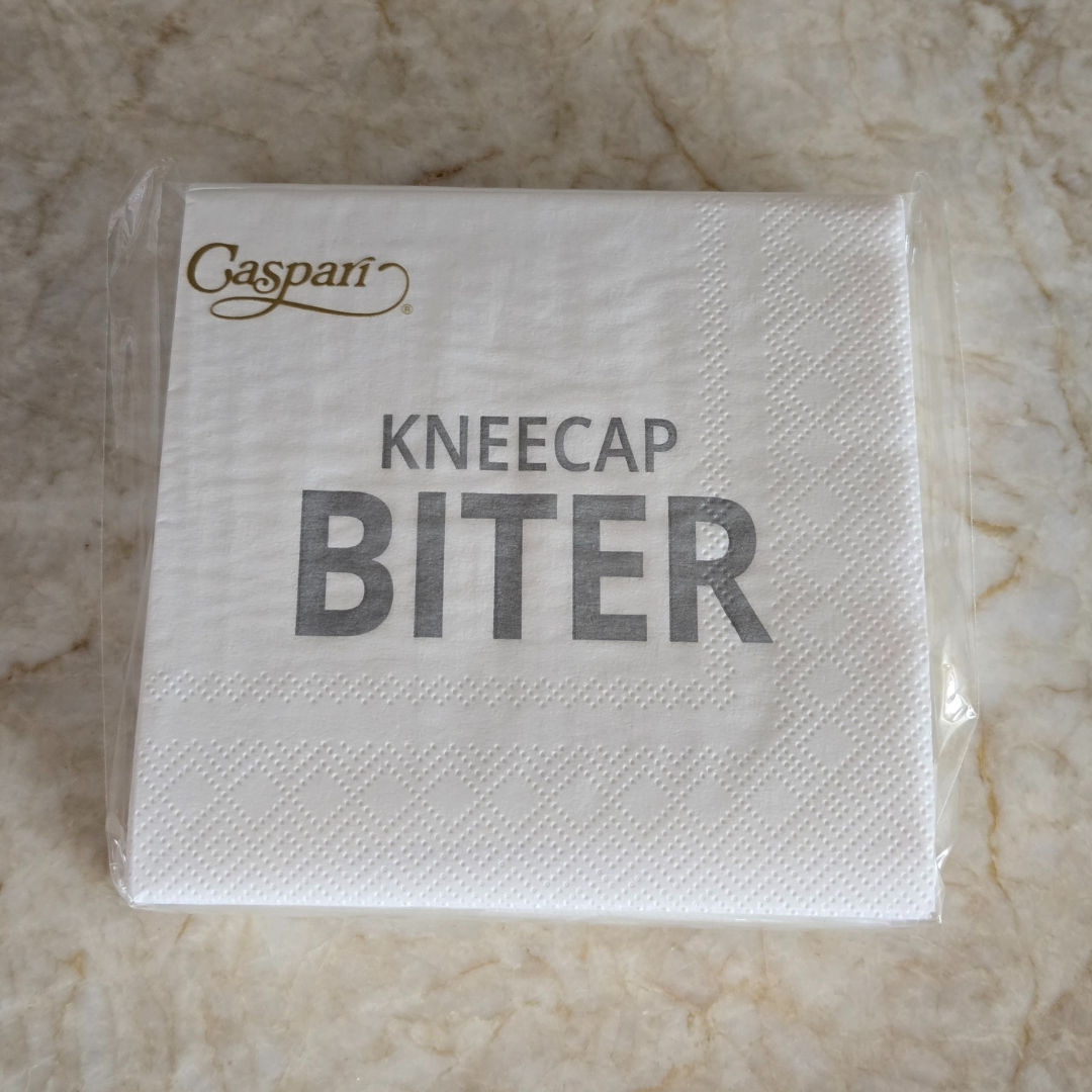 Kneecap Biter Custom Beverage Napkin