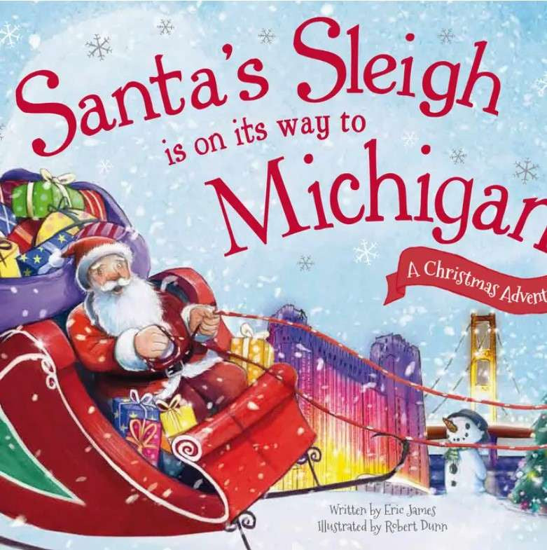Children's Book Santa's Sleigh is on it's way to Michigan