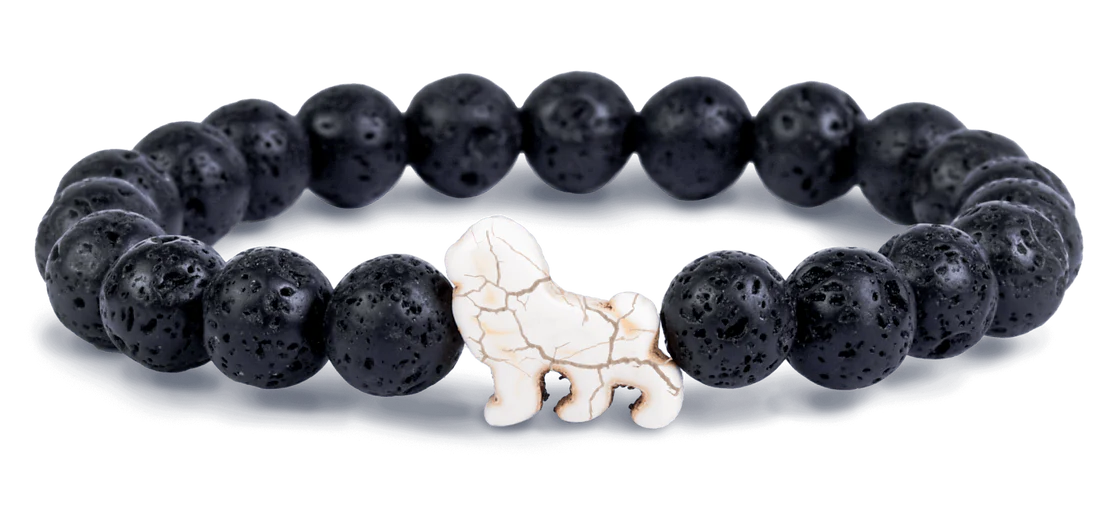 Fahlo Bracelet - Lion Lava Stone
