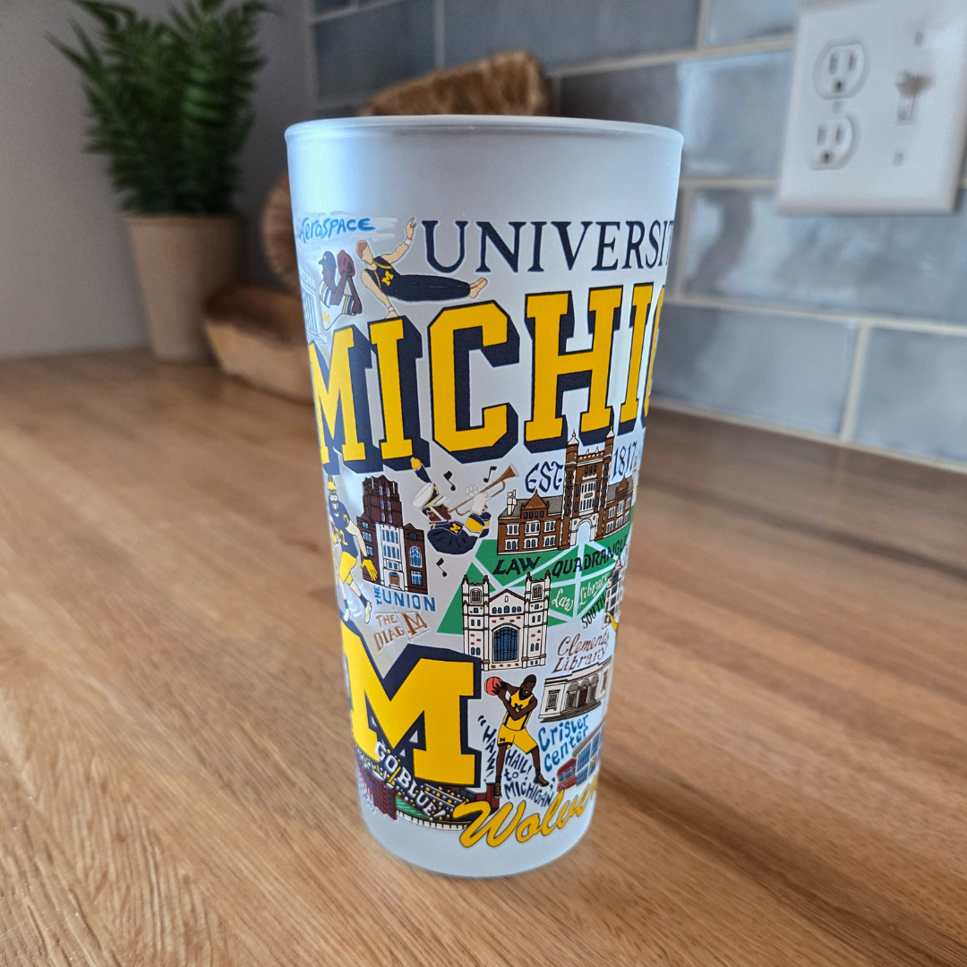 Catstudio University of Michigan Glass 15oz