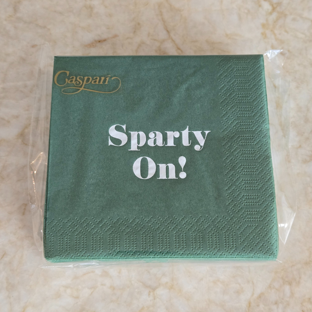 Sparty On Custom Beverage Napkin