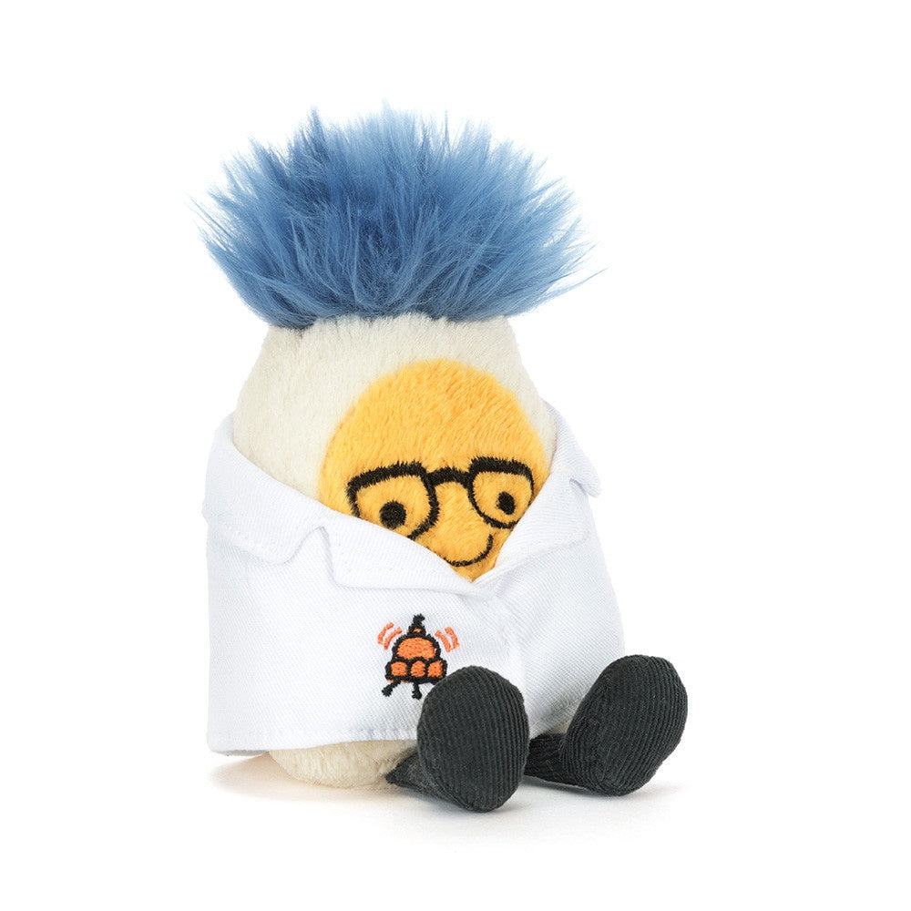 Jellycat Amusables Boiled Egg Scientist Outfit