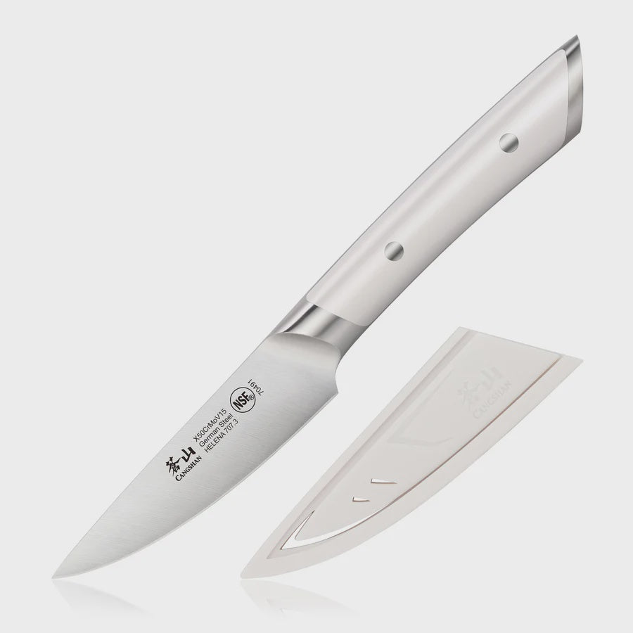 Helena Paring Knife 3.5in White Handle