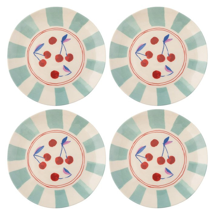 Cherries Salad Plate Melamine