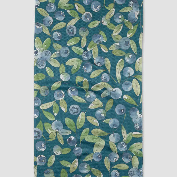 Geometry Dishtowel Blueberry Hill