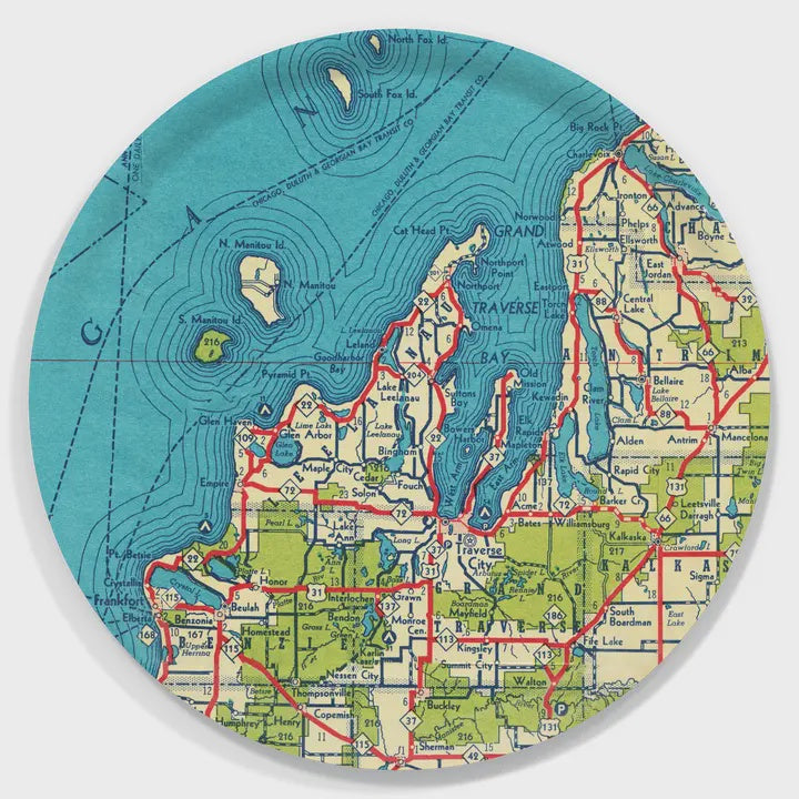 Leelanau Country Birchwood Tray Round