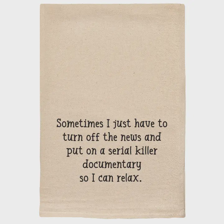 Serial Killer Natural Dishtowel