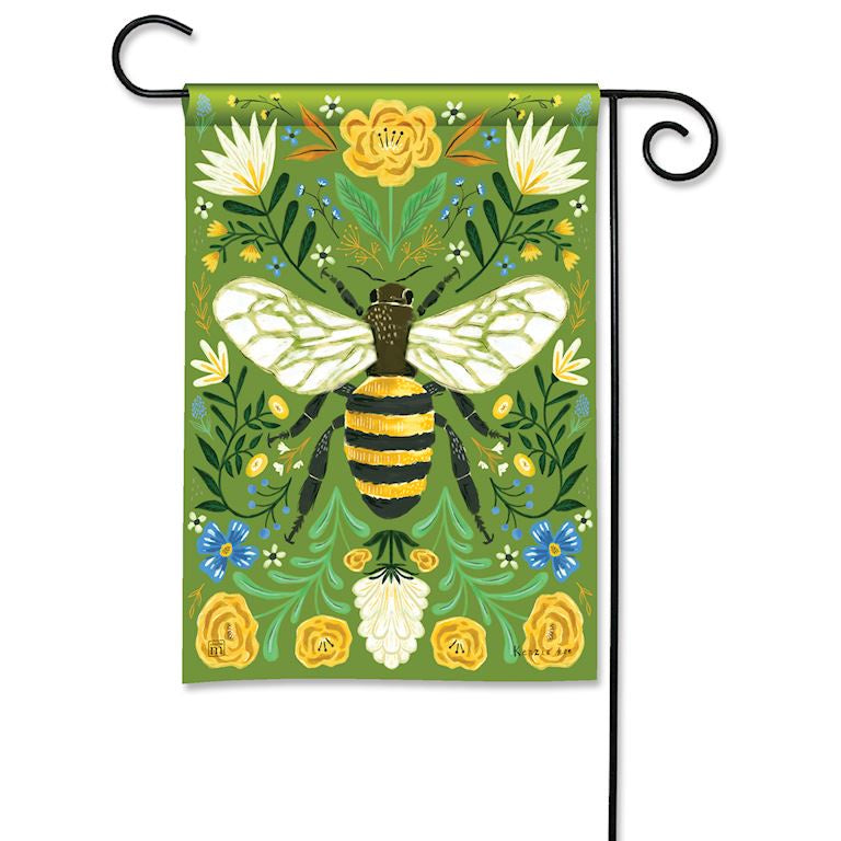 Garden Flag Deco Bee