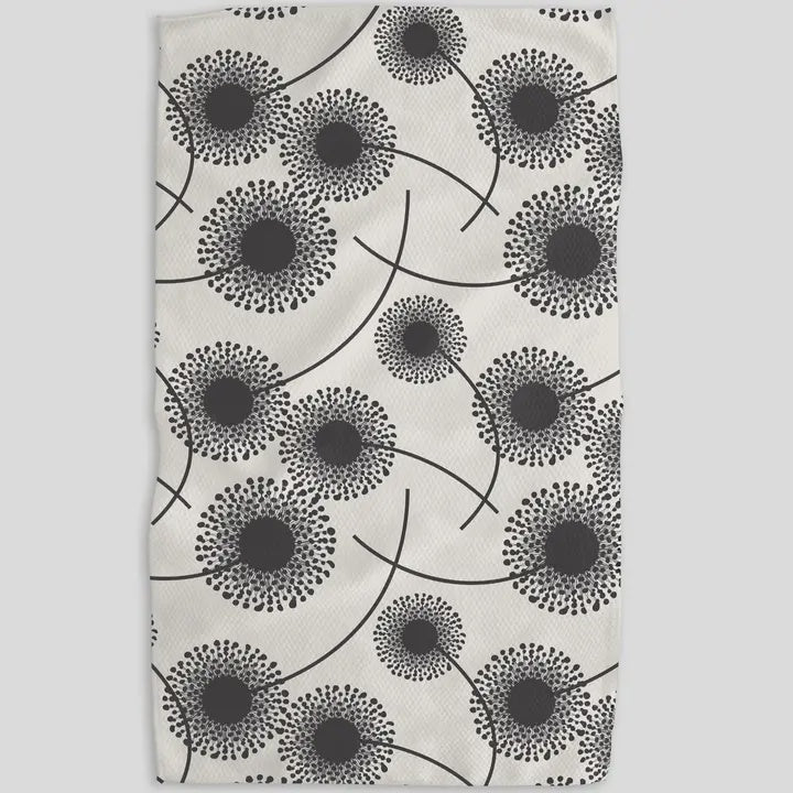 Geometry Dishtowel Fully Bloomed