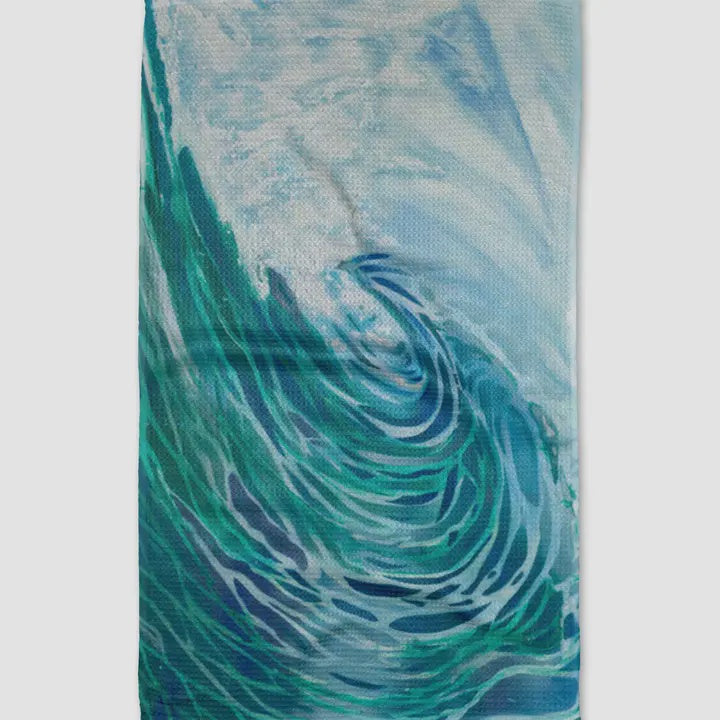 Geometry Ocean Waves Dishtowel