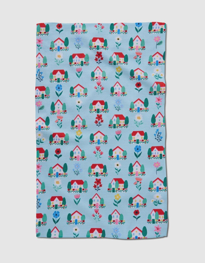 Dishtowel Geometry Spring Houses