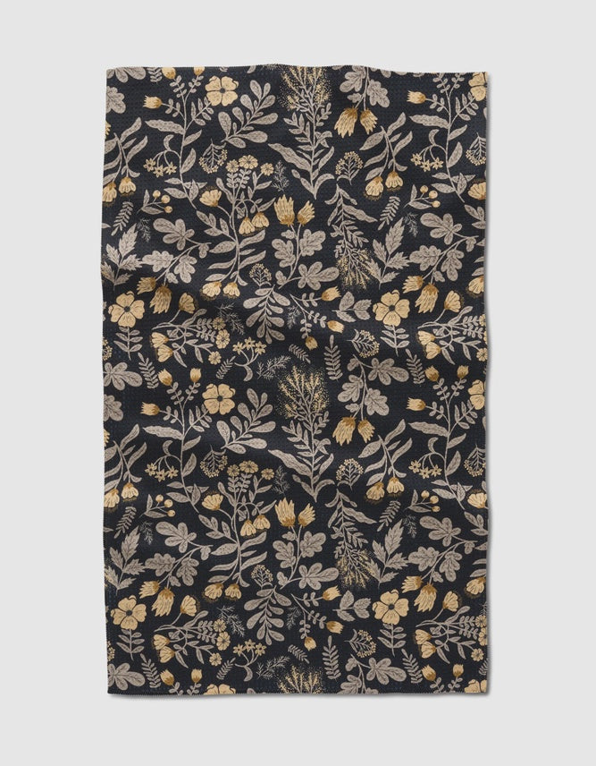 Geometry Dishtowel Woodland Wildflowers