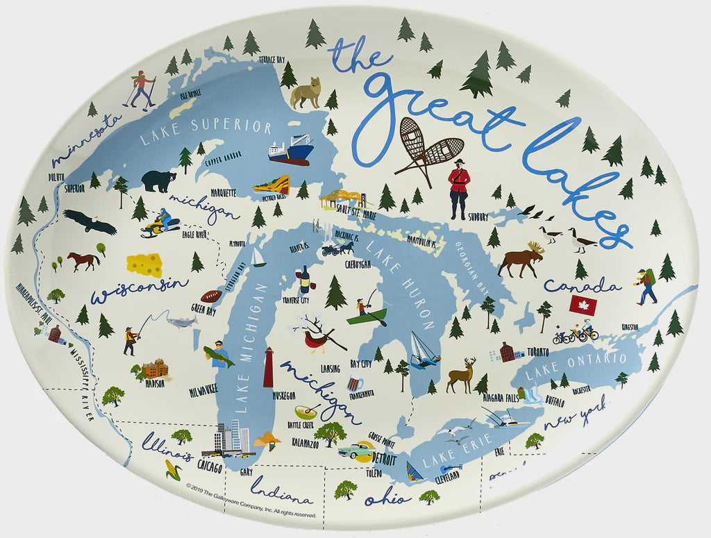 Great Lakes Oval Platter