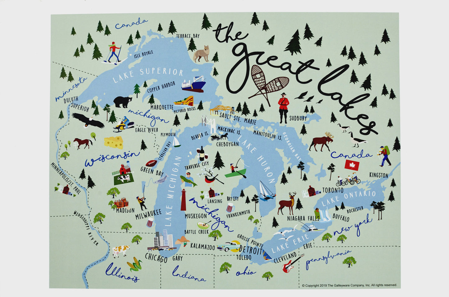 Dishtowel Great Lakes