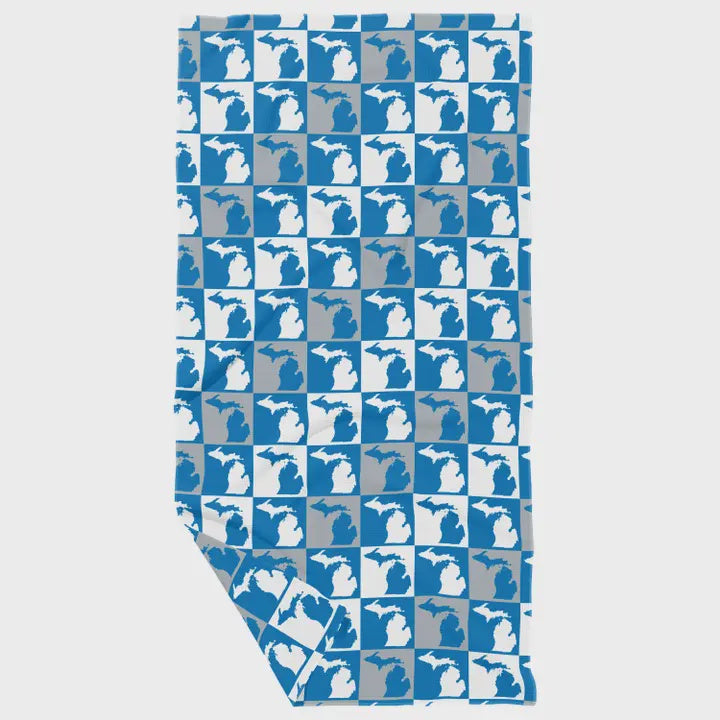 Detroit LIons Michigan Dishtowel