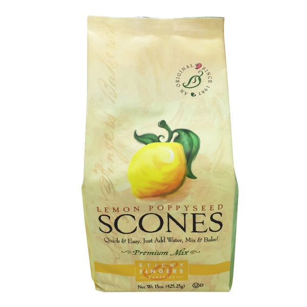 Sticky Finger Scones Lemon Poppyseed