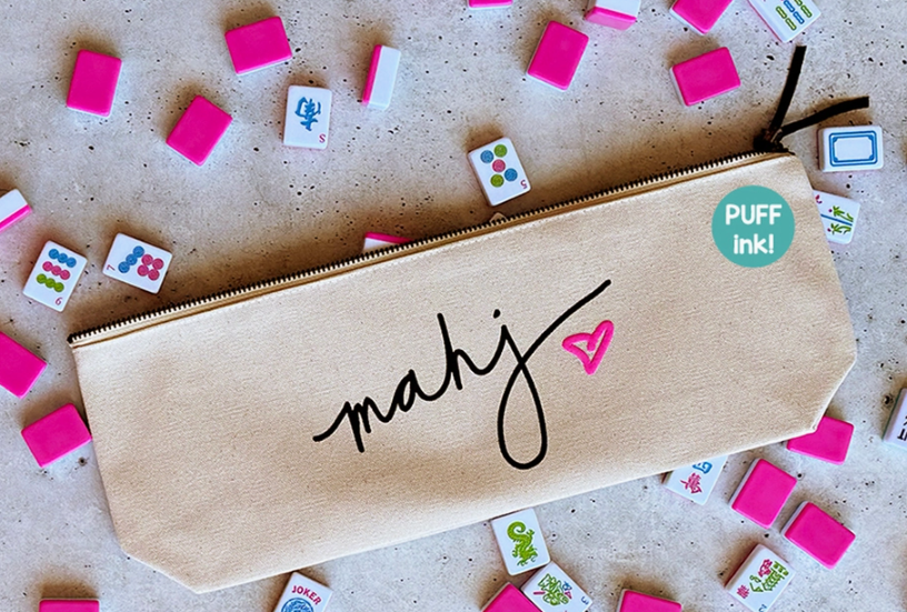 Mahjong Tile Bag Mahj Heart
