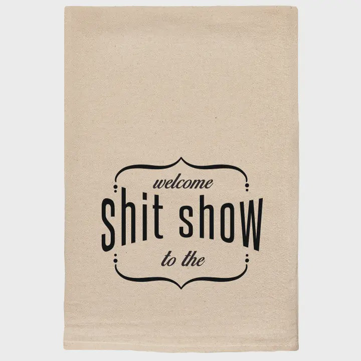Shit Show Natural Dishtowel