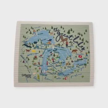 Swedish Dishcloth The Great Lakes