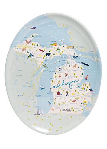 Michigan Oval Platter