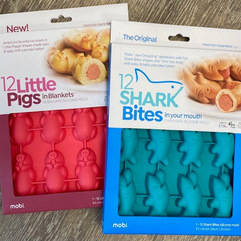 Mobi Bites Shark and Pig Silicone Baking Molds – The Front Porch Suttons Bay