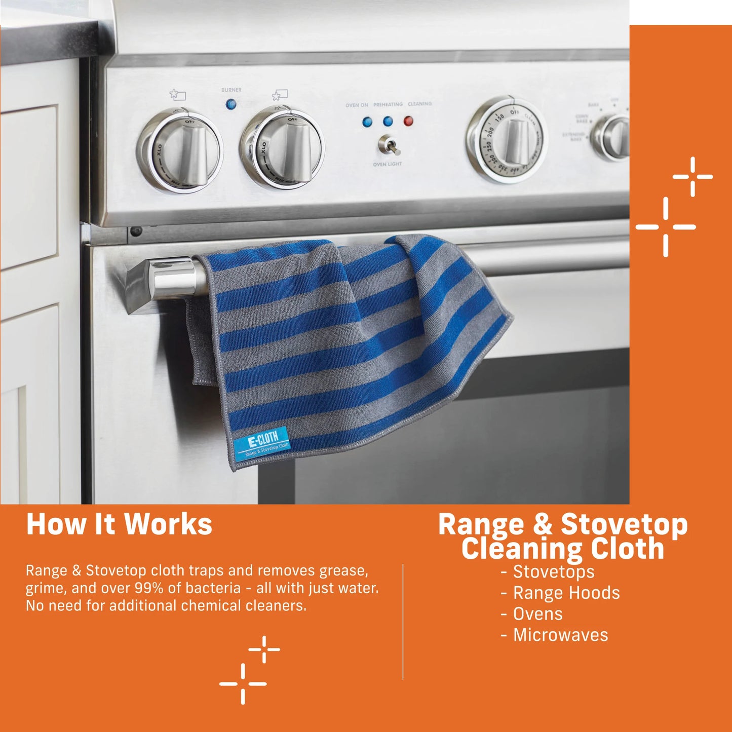 E-Cloth Range & Stovetop Cloth