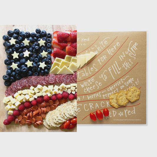 Charcuterie Cheat Sheet Flag