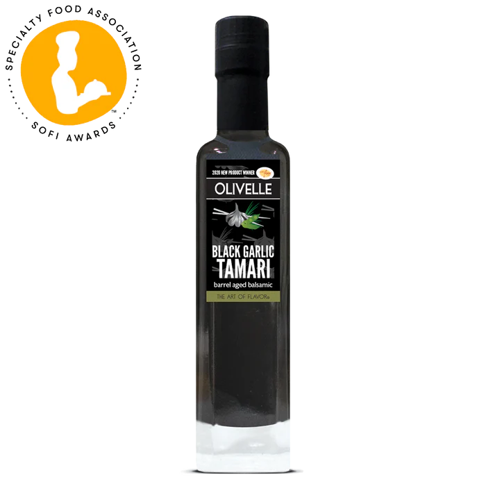 Olivelle Balsamic Vinegar Black Garlic Tamari Soy