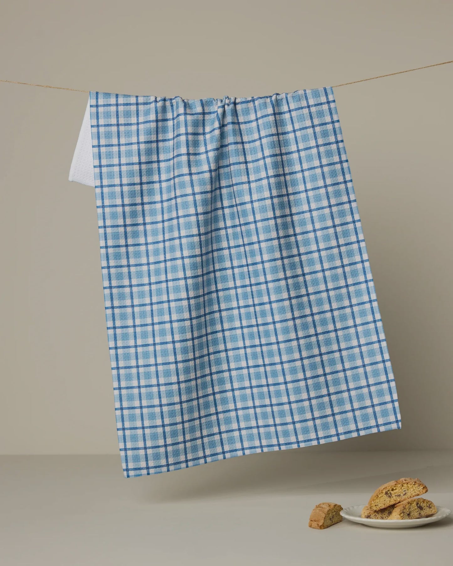 Geometry Dishtowel Bluefield