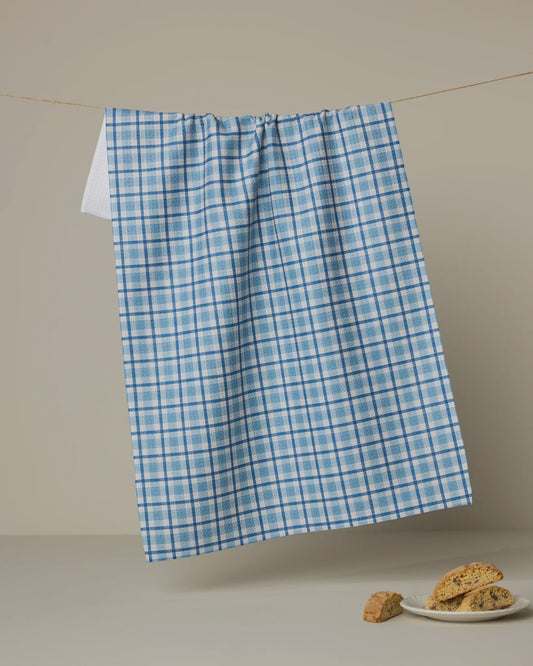 Geometry Dishtowel Bluefield