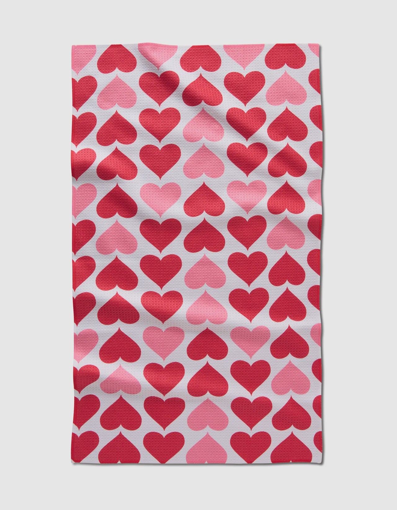 Geometry Towels Blushing Hearts Tea Towel