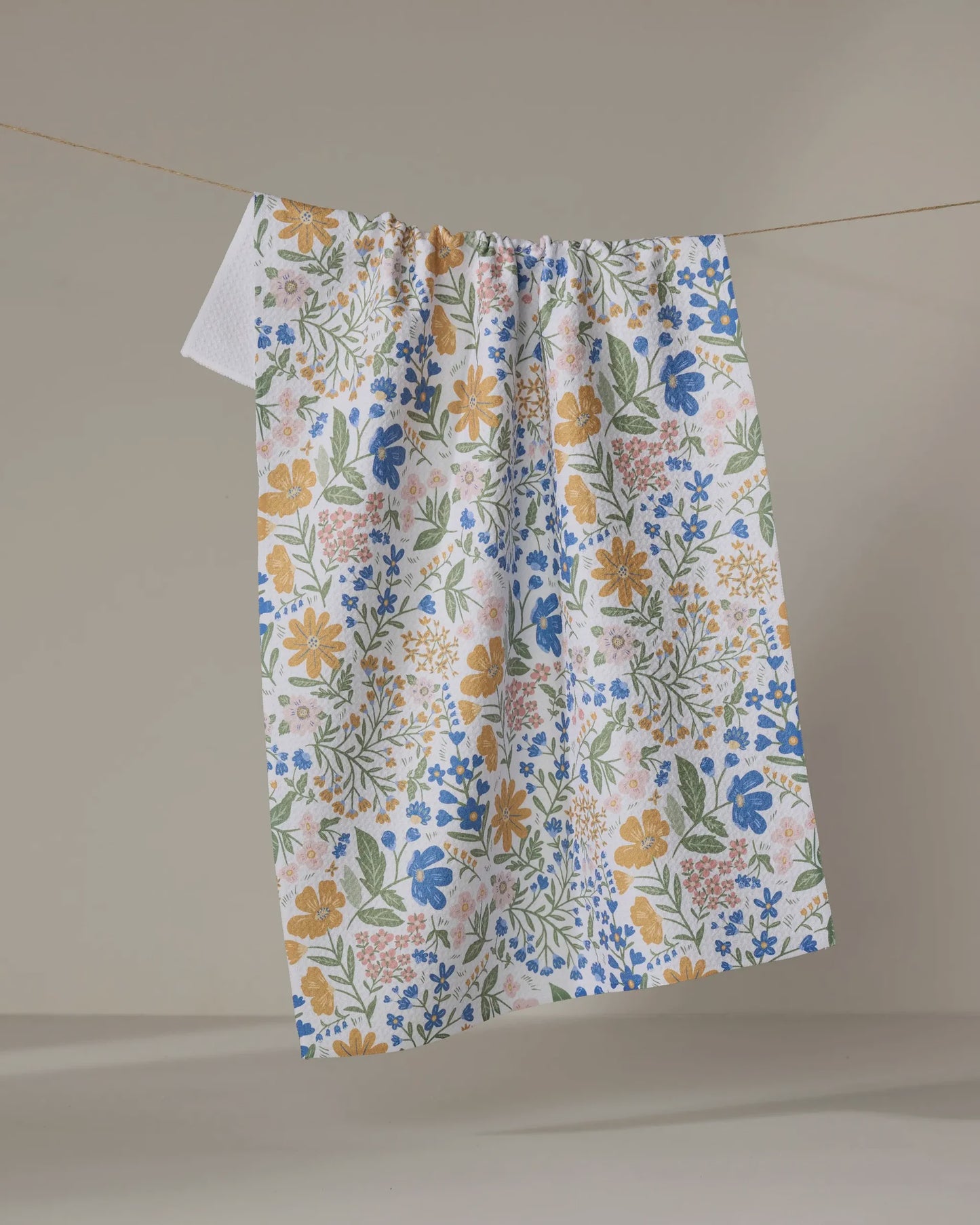 Geometry Dishtowel Cottage Meadow Pastel