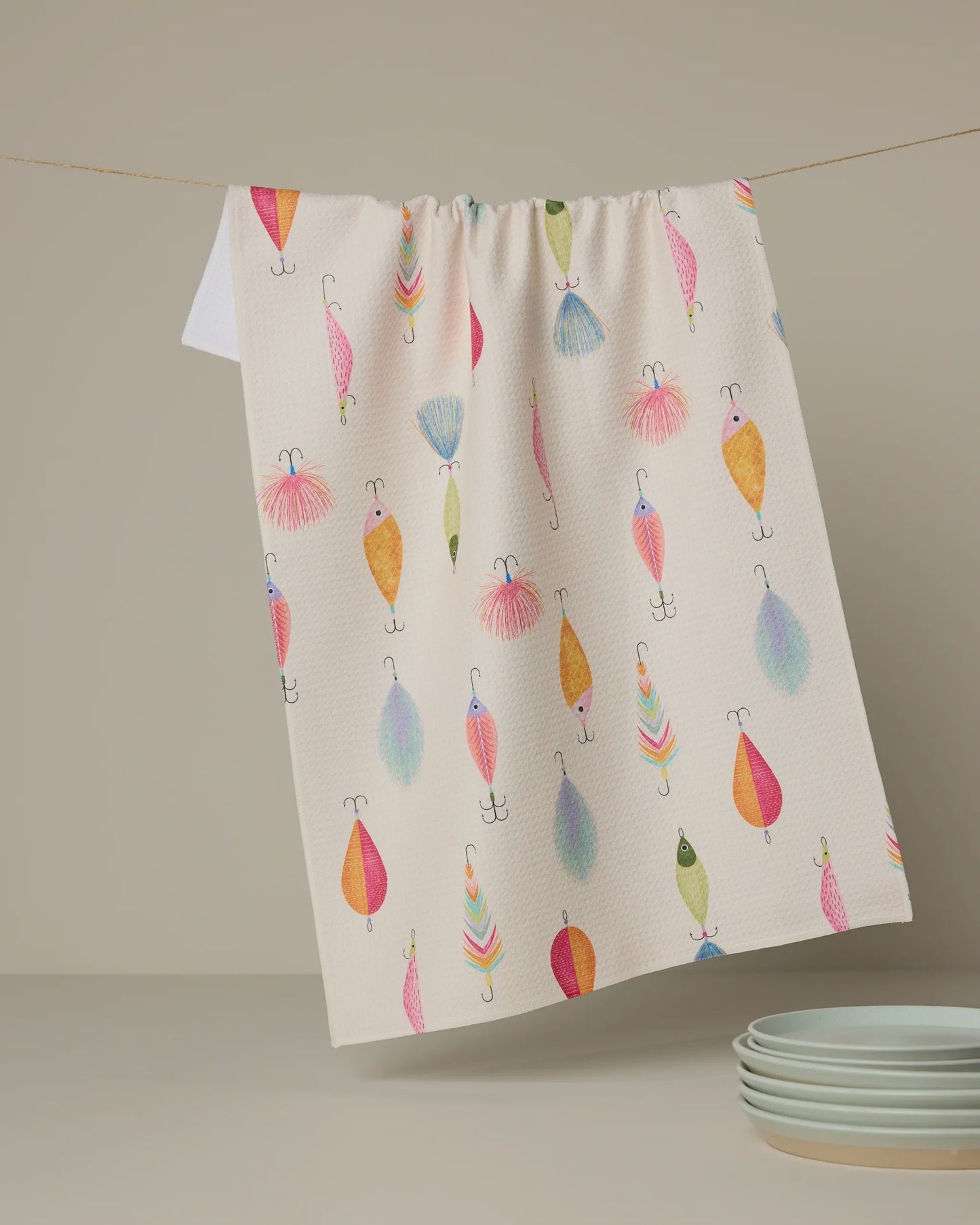 Geometry Dishtowel Fishing Lures