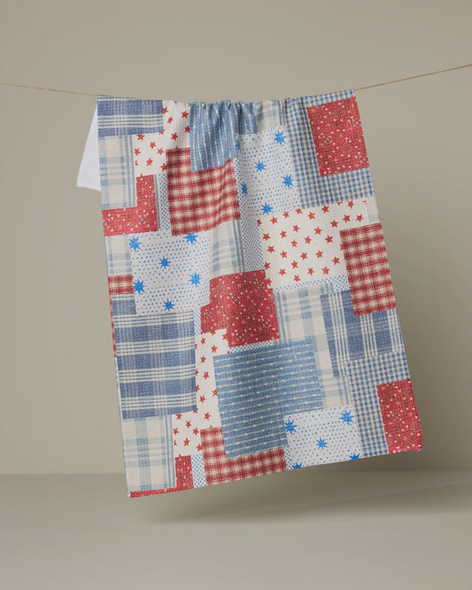 Dishtowel Stars and Stitches