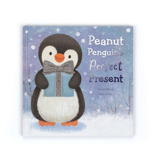 Jellycat Book Peanut Penguin's Perfect Present