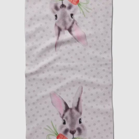 Geometry Dishtowel Polka Dot Bunny