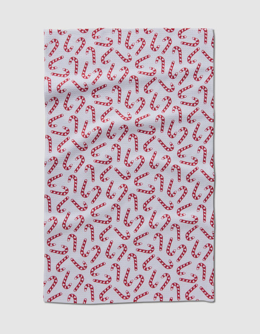 Geometry Dishtowel Christmas Candy Canes