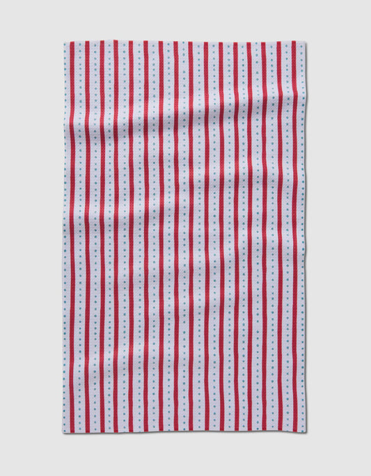 Geometry Dishtowel Candy Stripes