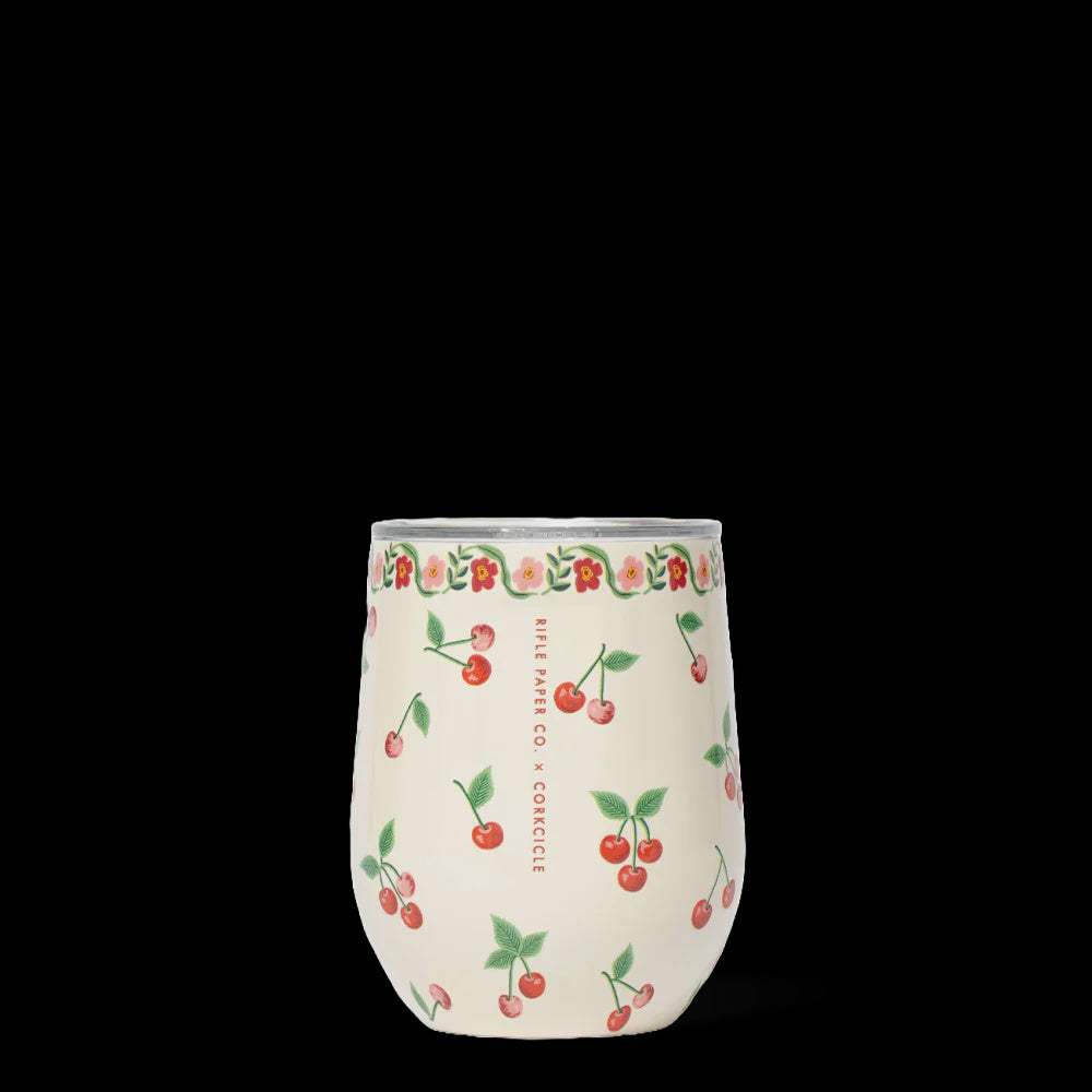 Corkcicle Cherries Stemless Wine 12oz