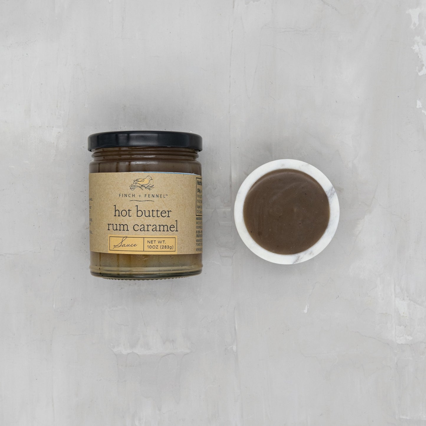 Finch & Fennel Hot Butter Rum Carmel Sauce