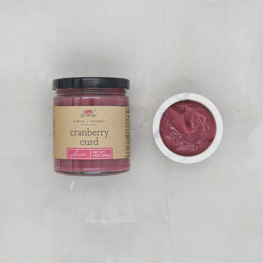 Finch and Fennel Cranberry Curd