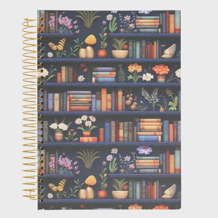 Journal Floral Bookshelf