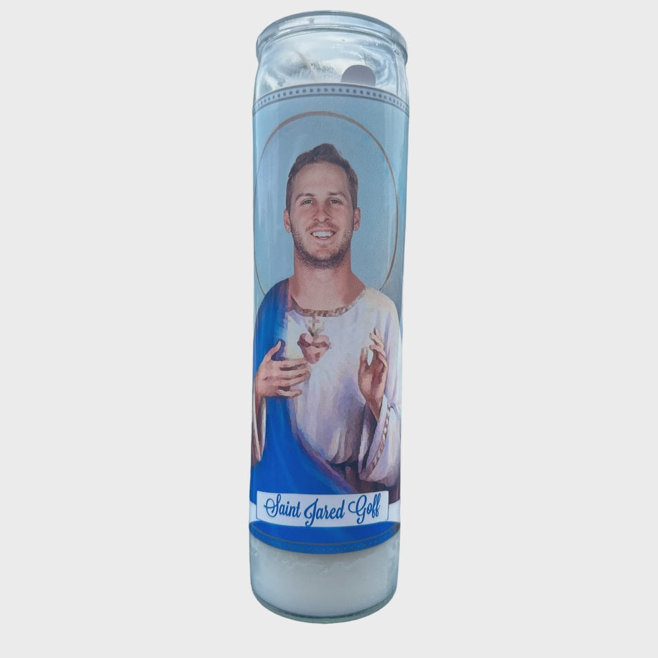Jared Goff Devotional Pray Candle