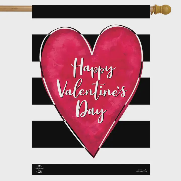 Flag Striped Valentine's Day Heart