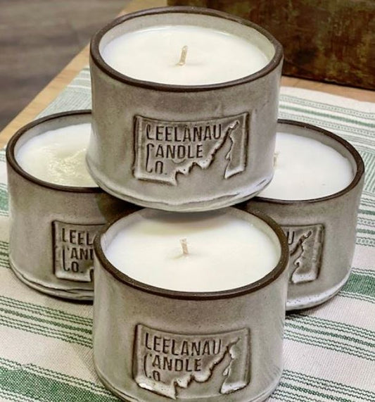 Ceramic Leelanau Candle--Limited Supply Available