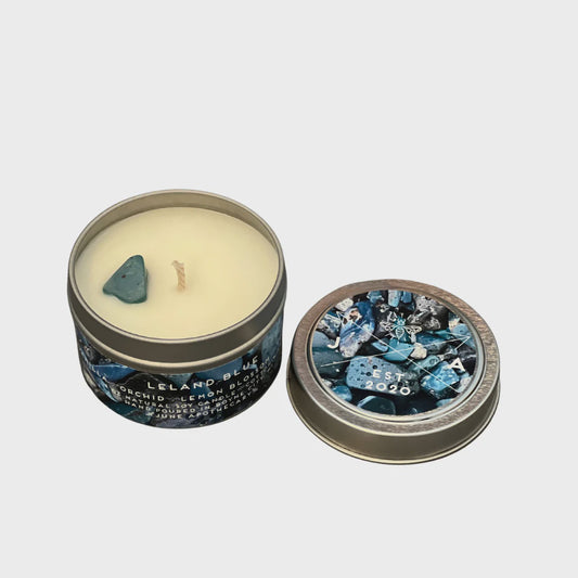 June Apothicarie Candle Leland  Blue 4oz