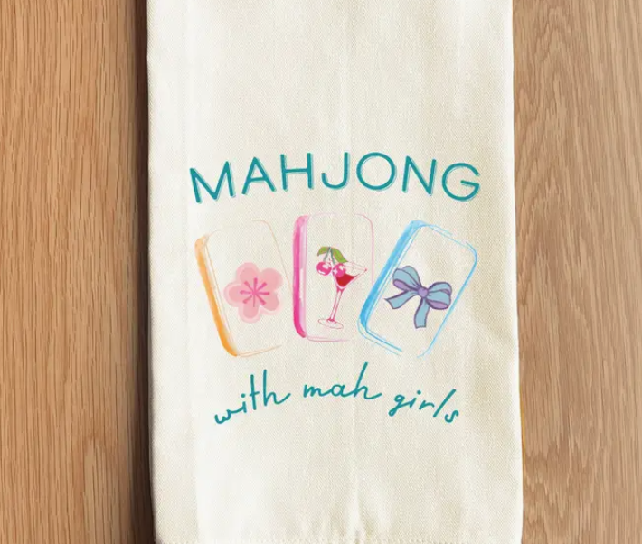 Dishtowel Mahjong with Mah Girls