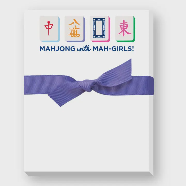 Notepad Mini Mahjong with Mah-girls