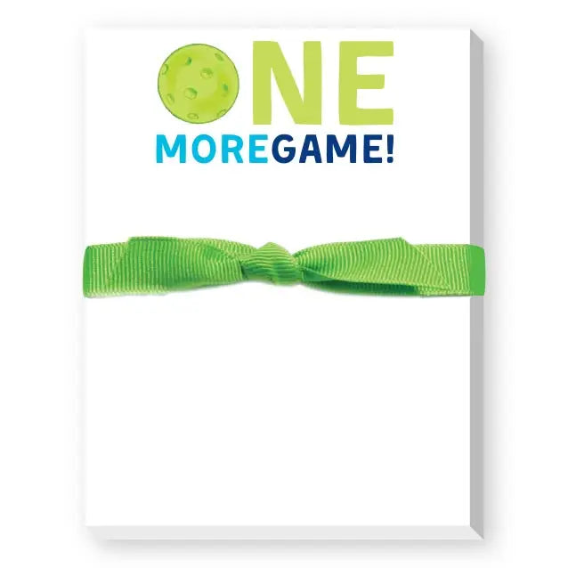One More Pickleball Game Mini Notepad