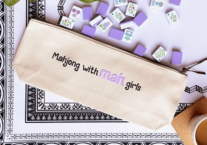 Mahjong Tile Bag  Mahjong with Mah Girls